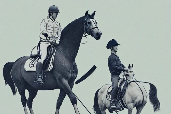 A horse and rider in a rural setting in pietermaritzburg