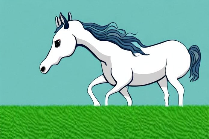 A horse in a grassy field in kroonstad