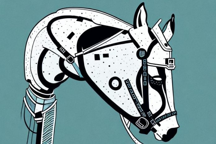 A horse in a field