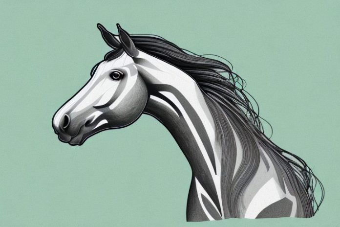 A horse in the limpopo landscape