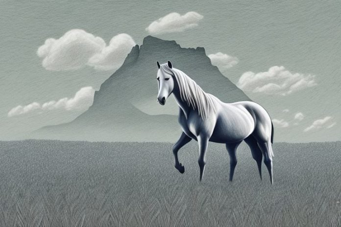 A horse in a field in paarl