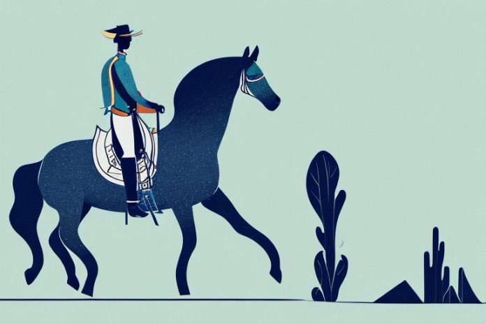 A horse and rider in the kwamashu landscape