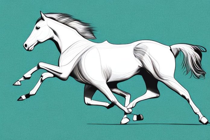 An american quarter horse galloping across a field in butterworth