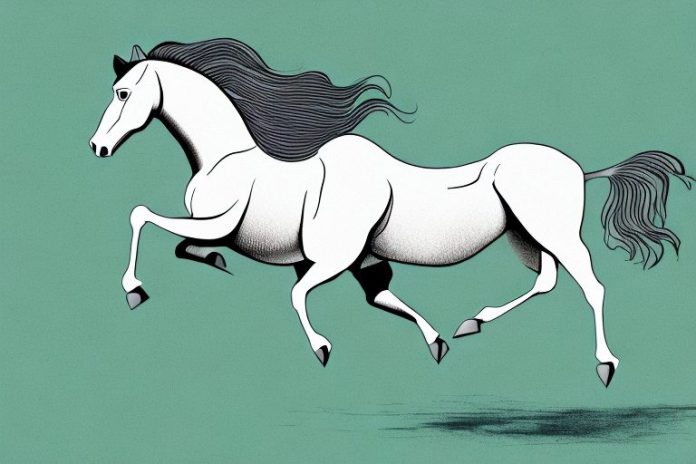 A horse galloping across a field in vanderbijlpark