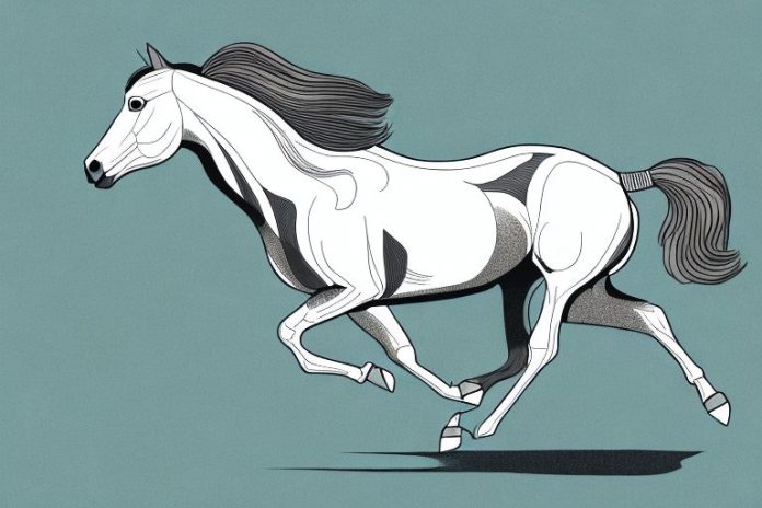 An american quarter horse galloping through the countryside of lebowakgomo