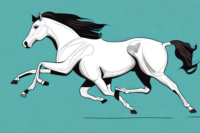 An american quarter horse galloping across an open field in modimolle