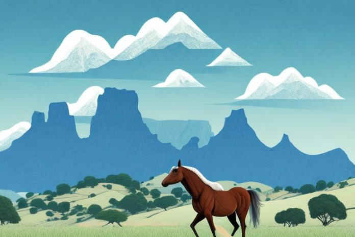 A horse in a western cape landscape