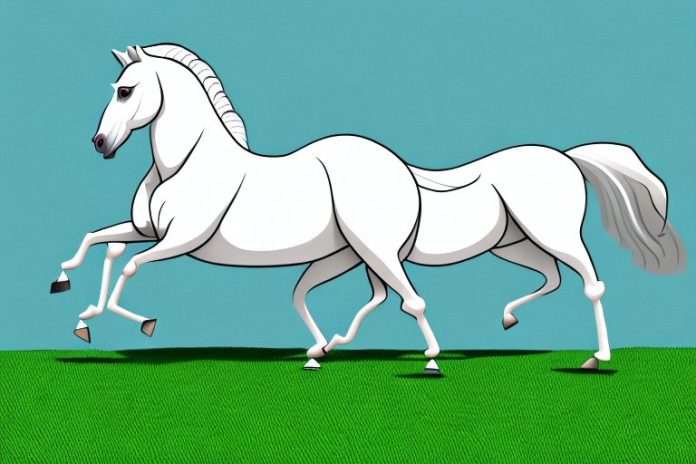 An arabian horse galloping through a grassy landscape in kwa zulu natal