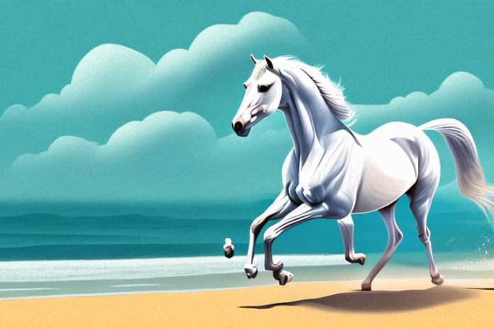 An arabian horse in a field in ballito