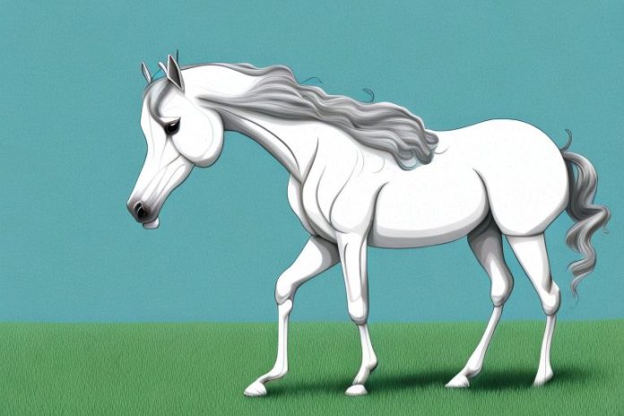 An arabian horse in a field in vanderbijlpark