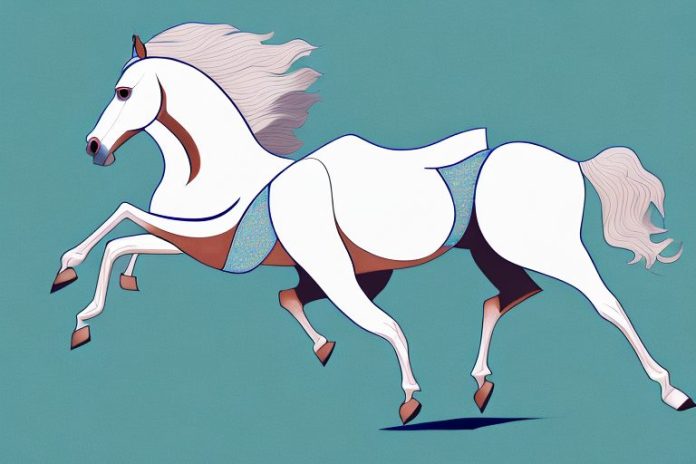An arabian horse galloping through kempton park