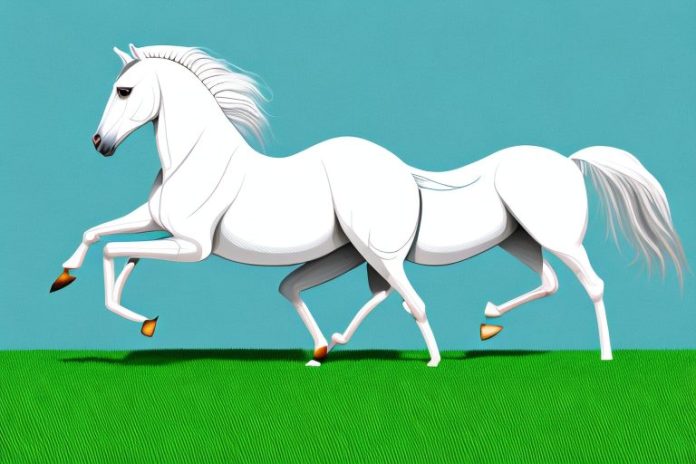 An arabian horse galloping through a grassy field in mokopane
