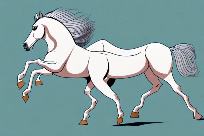 An arabian horse galloping through the modimolle countryside