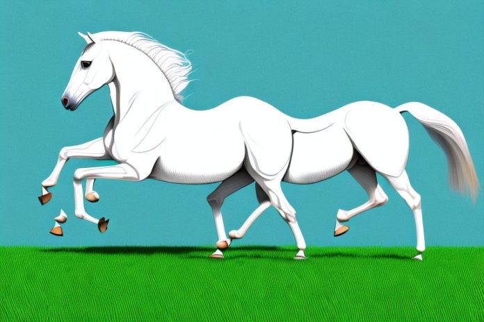 An arabian horse galloping through a grassy field in witbank