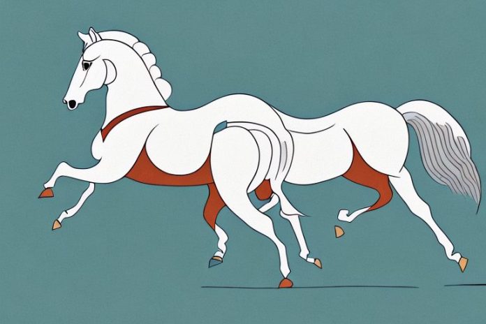 An arabian horse galloping through a scenic landscape in brits
