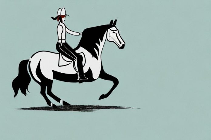 A horse and rider galloping across a field in kroonstad
