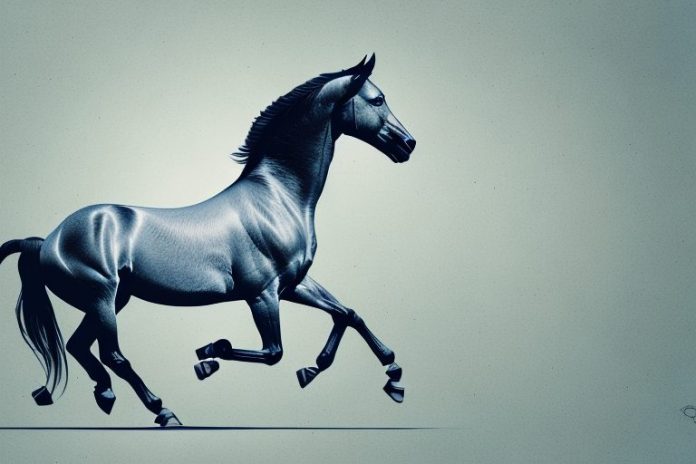 A morgan horse galloping through a durban landscape