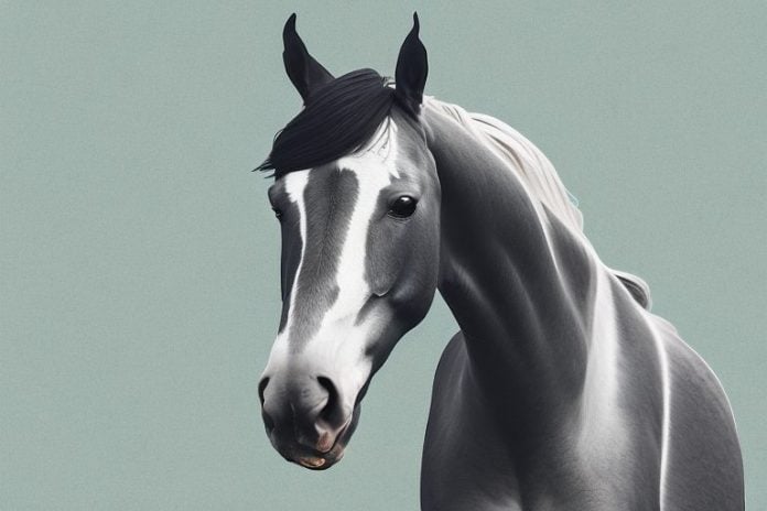 A morgan horse in a rural east london setting