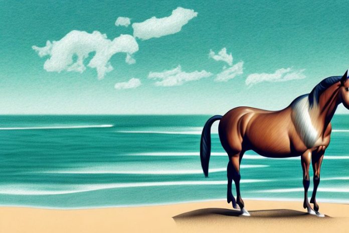 A morgan horse in jeffreys bay