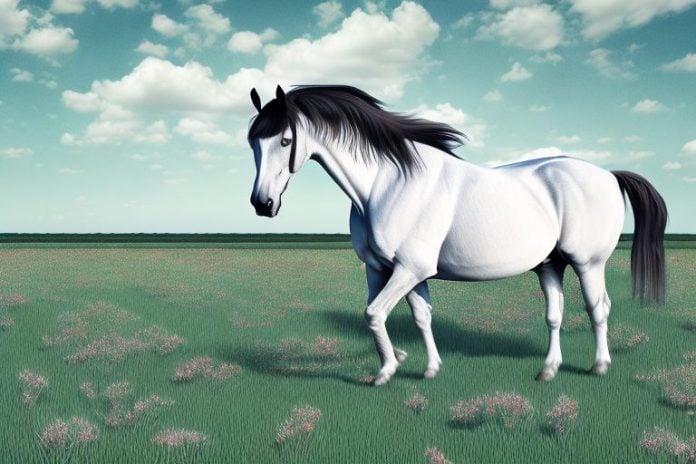 A morgan horse in a field in bloemfontein