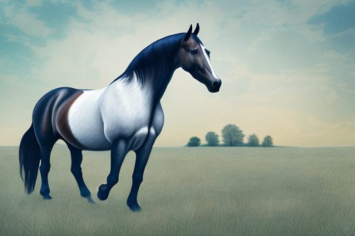 A morgan horse in a field in sasolburg