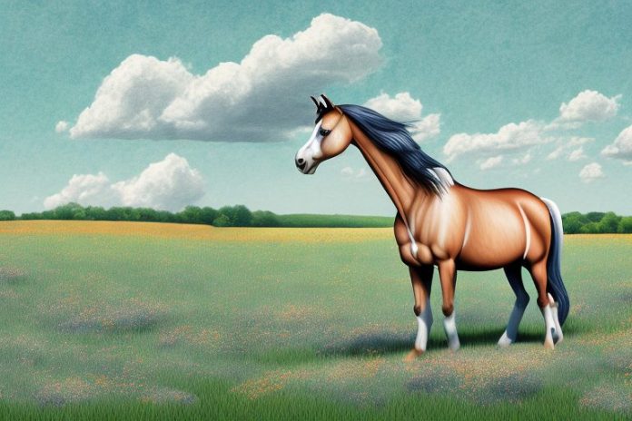 A morgan horse in a field in bethlehem