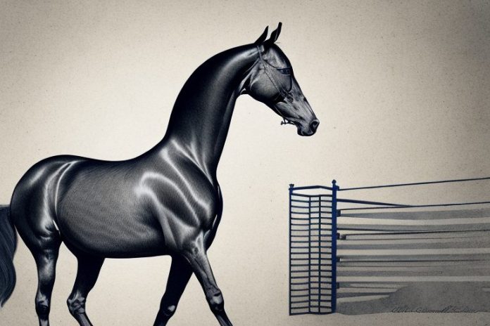 A morgan horse in a riding arena in germiston