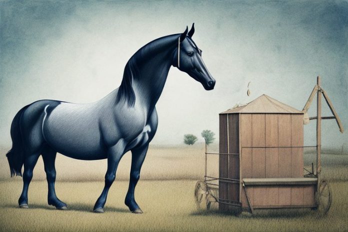 A morgan horse in a rural setting in mokopane