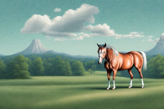 A kentucky mountain saddle horse in a rural setting in pietermaritzburg