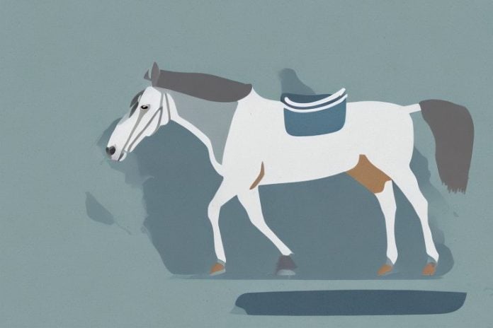 A kentucky mountain saddle horse in a natural setting in east london