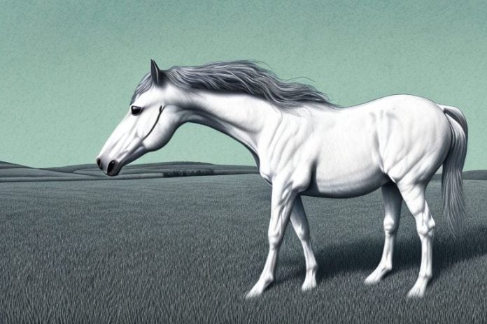 A horse in a kentucky mountain saddle