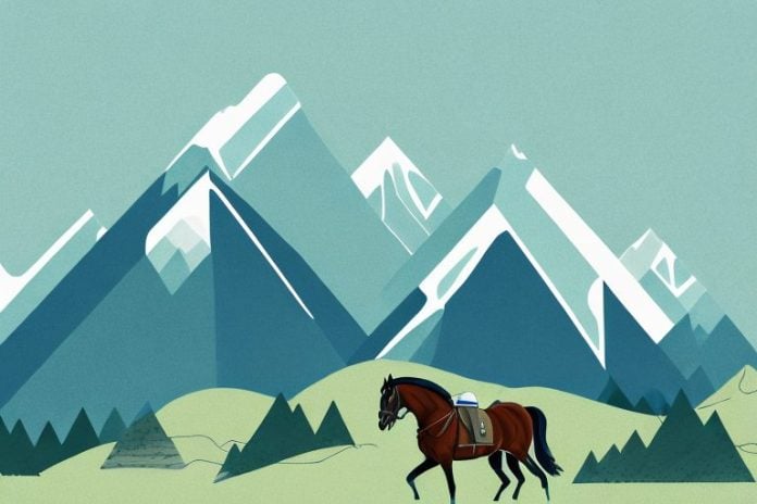 A mountain landscape