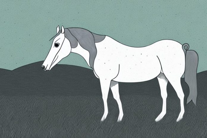 A horse in a kentucky mountain saddle