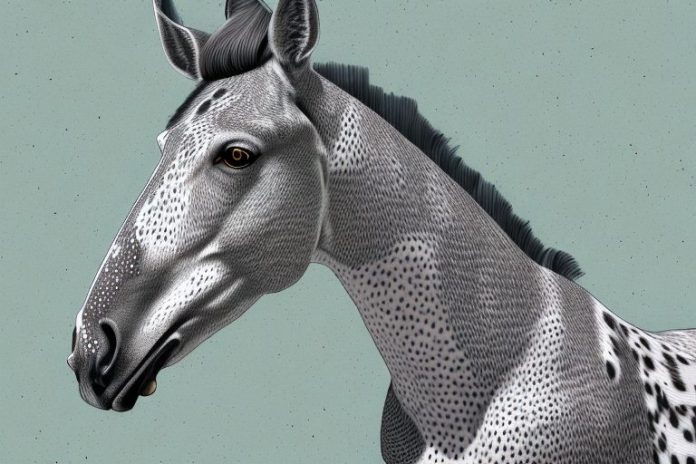 An appaloosa horse in a rural setting