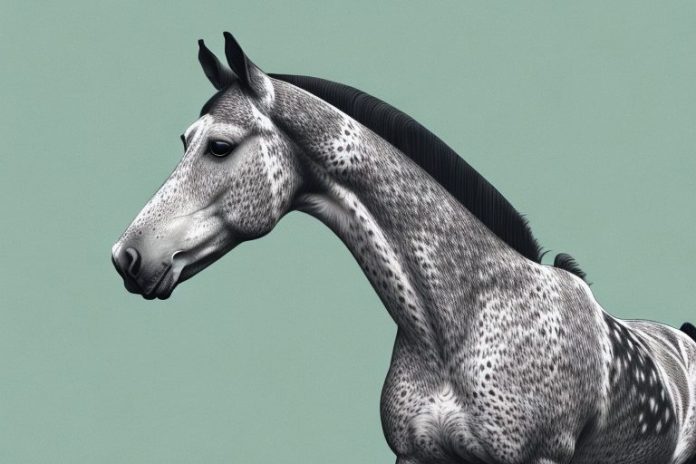 An appaloosa horse in a scenic landscape