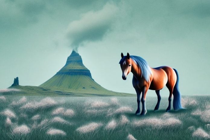 A horse in the icelandic style