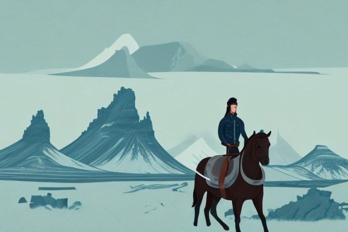 A horse and rider in the icelandic style