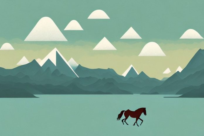 A horse in a landscape