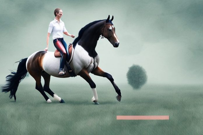 A dutch warmblood horse being ridden in a field in pietermaritzburg