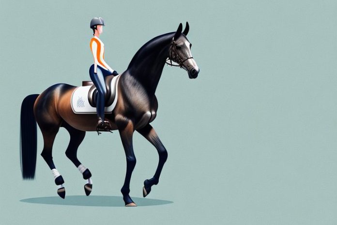 A dutch warmblood horse in a riding arena in kwamashu
