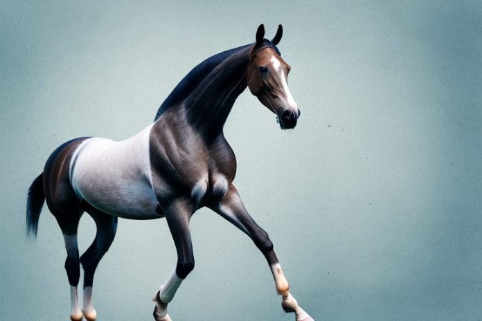 A dutch warmblood horse in a riding arena in pinetown
