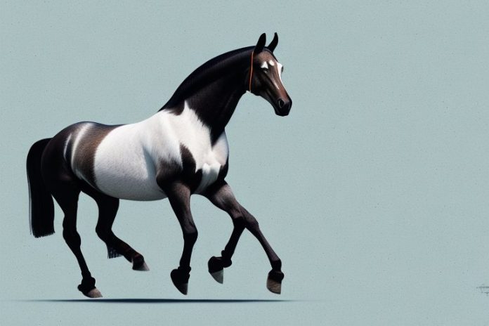 A dutch warmblood horse in a riding arena in mthatha