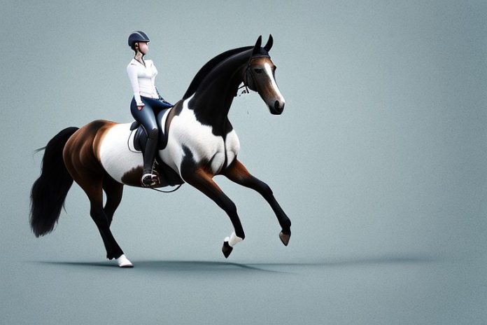 A dutch warmblood horse in a riding arena in welkom