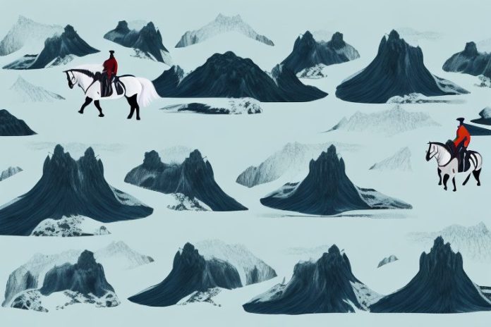 A horse and rider in the icelandic style