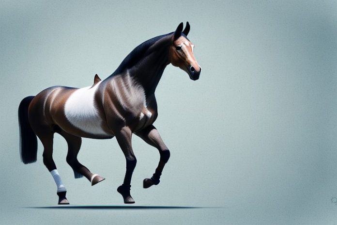 A dutch warmblood horse in a riding arena in greater pretoria