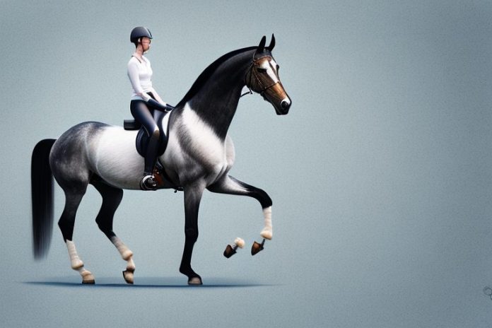 A dutch warmblood horse in a riding arena in germiston