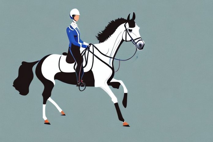 A dutch warmblood horse in a riding arena in lebowakgomo