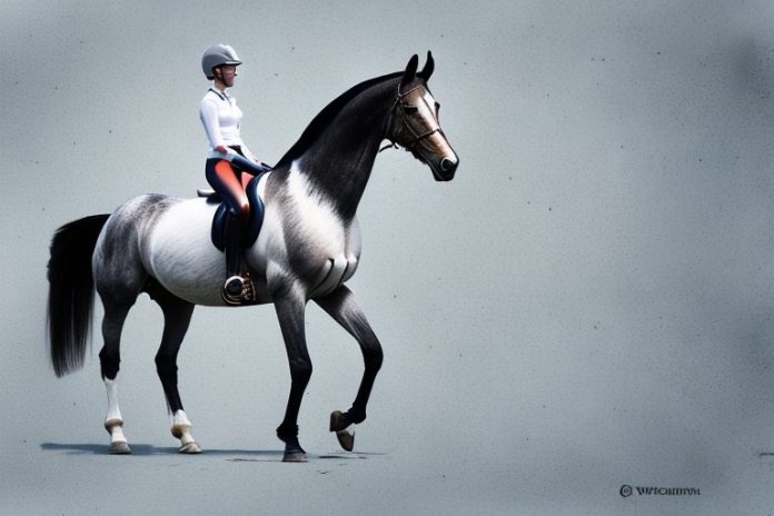 A dutch warmblood horse in a riding arena in witbank