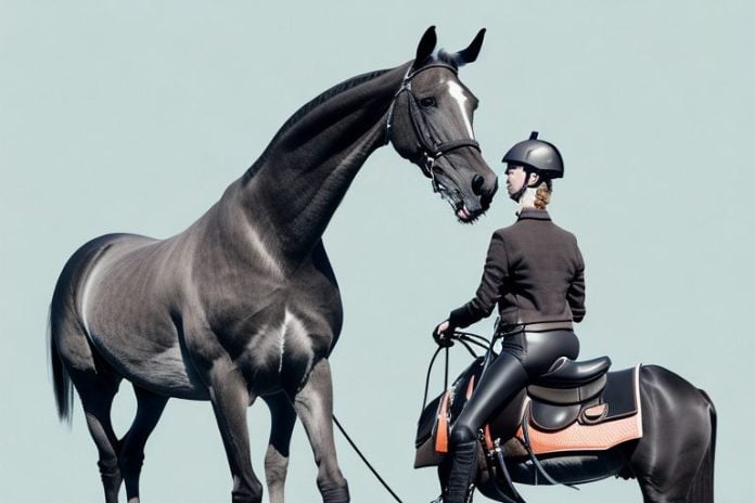 A dutch warmblood horse in upington