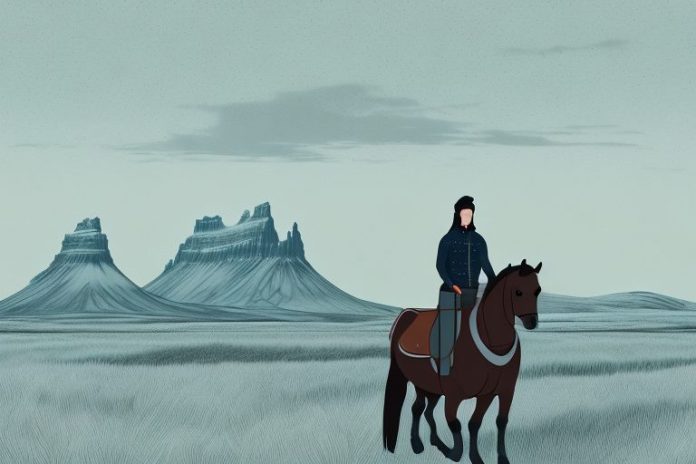 A horse and rider in the icelandic style